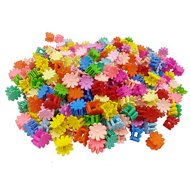 Kids Hair Accessories, Spray Painted Acrylic Claw Hair Clips, Frosted, Flower