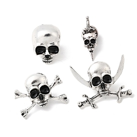 Хэллоуинские булавки из сплава для рюкзаков, череп