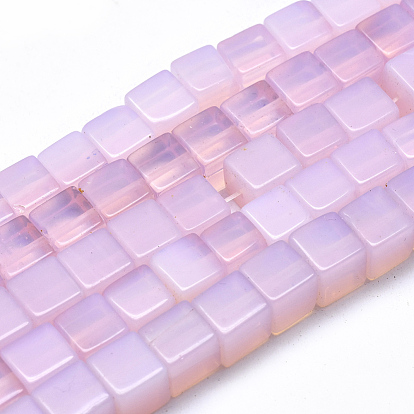 Perles opalite brins, cube