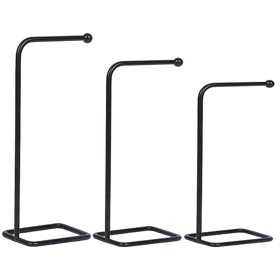 3 шт. 3 стили железная стойка для демонстрации ювелирных изделий с ожерельем, настольный держатель для подвески-ожерелья