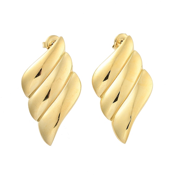 304 из нержавеющей стали серьги, ромб