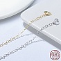 925 Sterling Silver Heart Link Chain Anklets Jewelry for Women, with 925 Stamp