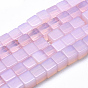 Perles opalite brins, cube