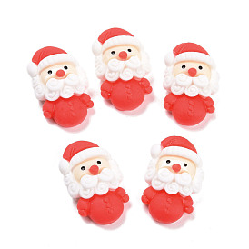 Resin Cabochons, Christmas Theme, Santa Claus