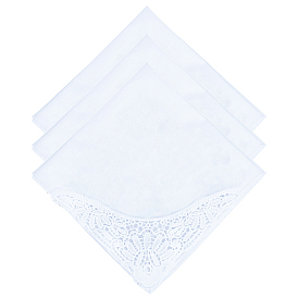 3шт. хлопчатобумажный носовой платок, квадратный