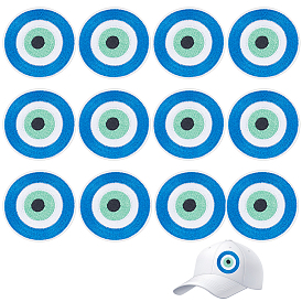 12 шт., заплатки от сглаза гладить/пришивать, аппликации из полиэстера, нашивки на одежду