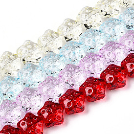 Transparency Glass Beads Strands, Star