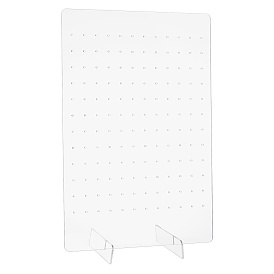 Прямоугольные прозрачные акриловые подставки для сережек с наклоном назад, органайзер для украшений для хранения серег