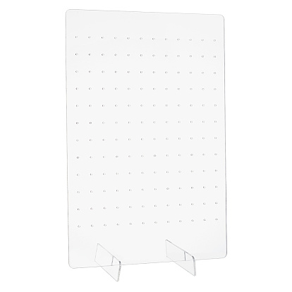 Прямоугольные прозрачные акриловые подставки для сережек с наклоном назад, органайзер для украшений для хранения серег