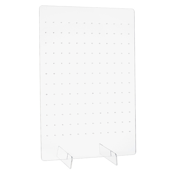 Прямоугольные прозрачные акриловые подставки для сережек с наклоном назад, органайзер для украшений для хранения серег