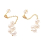 Sterling Silver Studs Earrings, with Natural Pearl, Jewely for Women