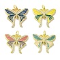 Подвески из латуни, эмали, микропаве и циркония, без кадмия, без никеля и без свинца, настоящие позолоченные подвески-бабочки 18k, с целью перехода в кольце
