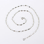 304 Stainless Steel Chain Necklaces, with Spring Ring Clasps, 17.3 inch(439mm), 2mm