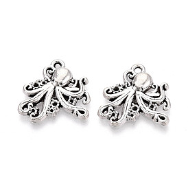 Сплавочные подвески тибетского стиля, прелести осьминога, без кадмия и без свинца