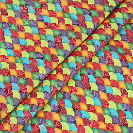 Cotton Mermaid Printed Fish Scale Fabric, Clothing Accessories