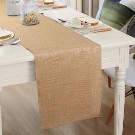 Jute Table Runners/Tablecloths, for Wedding Party Festival Home Decorations, Rectangle