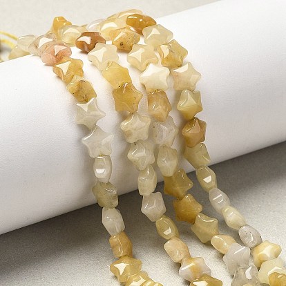 Природный Топаз нефрита бисер нитей, звезда