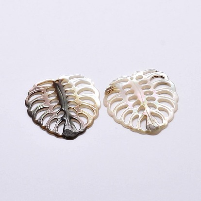 Черные губы подвески оболочки, подвески из тропических листьев, лист монстры