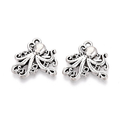 Сплавочные подвески тибетского стиля, прелести осьминога, без кадмия и без свинца