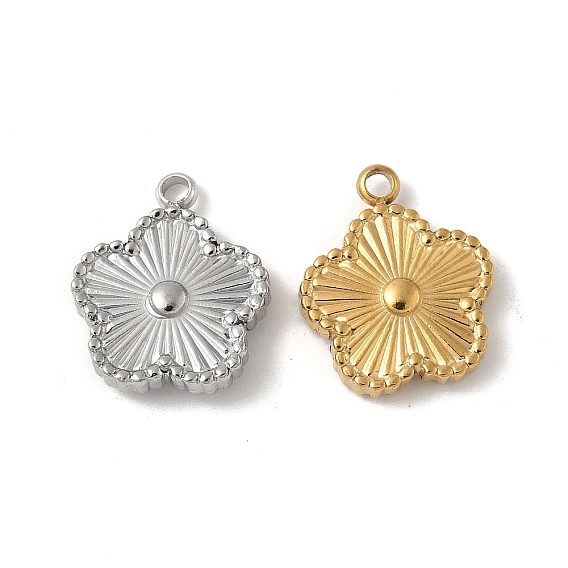 304 подвески из нержавеющей стали, цветочный шарм