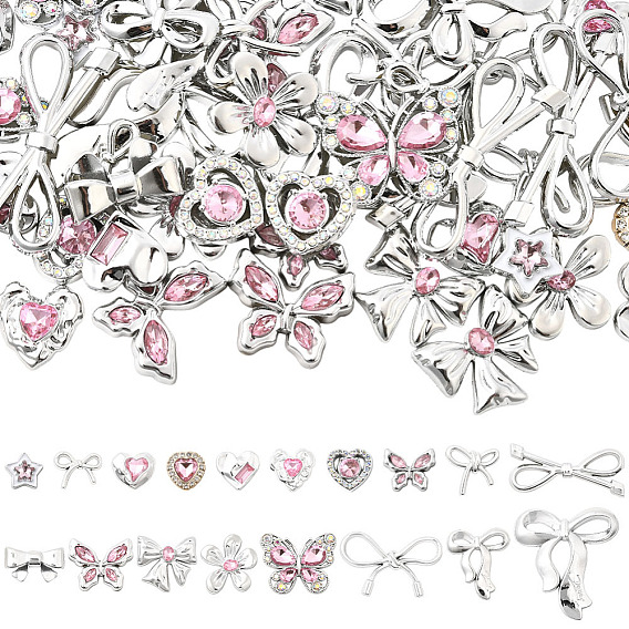 72 шт. 18 стили смоляные стразы-кабошоны, граненые, для самостоятельного изготовления чехла для телефона, сумки, шпильки, материала для обуви, разнообразные