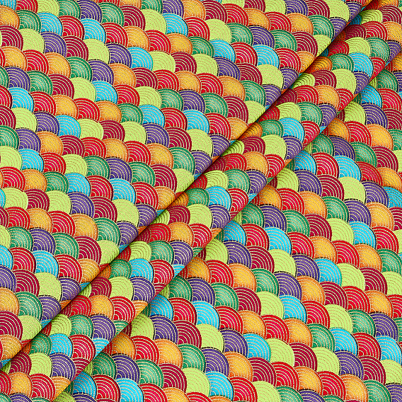 Cotton Mermaid Printed Fish Scale Fabric, Clothing Accessories