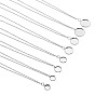 8 pièces 4 style 304 fabrication de colliers en chaîne câble en acier inoxydable
