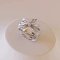 Alloy Bowknot Cuff Open Rings for Women