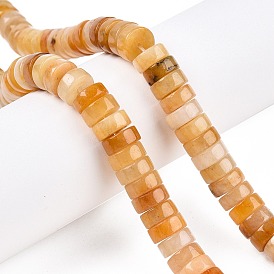 Natural Topaz Jade Beads Strands, Heishi Beads, Disc