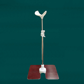 Adjustable Plastic Doll Stand Support, with Stainless Steel Base & Increased Stick, for Mini Dolls Display Holder