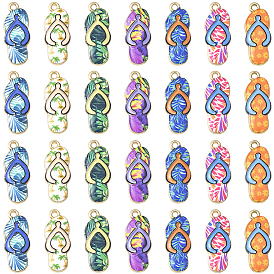 40 шт. Подвески из сплава эмали, стойки покрытие, шарм вьетнамки, золотой свет