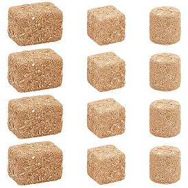 3 сумки 3 стили деревянные рифленые миниатюрные украшения, для садовых кукольных домиков