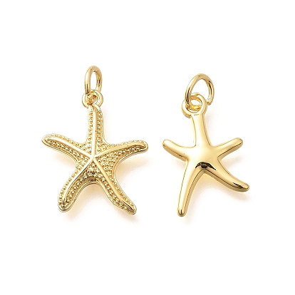 Латунные подвески, морская звезда, стойки покрытие, долговечный, без свинца и без кадмия