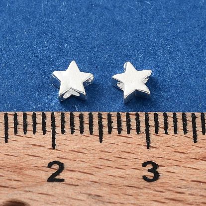 925 Sterling Silver Beads, Star