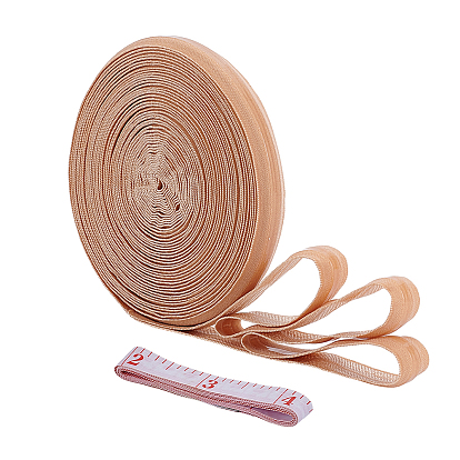 1 Свернутый в рулон нескользящий эластичный шнур из нейлона и спандекса, с 1 рулоном мягкой полиуретановой рулетки