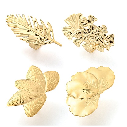 304 регулируемые кольца из нержавеющей стали для женщин, золотые