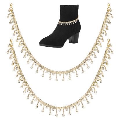 2 шт. сплава стразы звено цепи ремень сапог, Сплав с застежками когтя омара