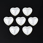 ABS Plastic Imitation Pearl Beads, Heart