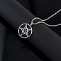 Панк-стиль 304 ожерелья с подвеской в виде печати демона из нержавеющей стали, цвет нержавеющей стали, не тускнеет