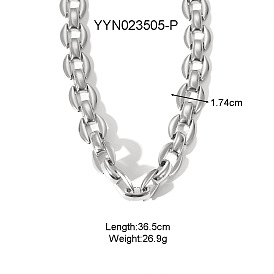 304 Овальные звенья из нержавеющей стали для унисекс, цвет нержавеющей стали