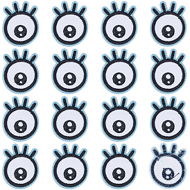 15шт. нашивки из полиэстера с компьютерной вышивкой, аксессуары для костюма, глаз/ресница