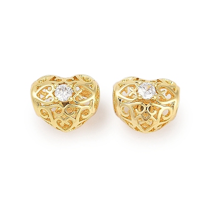 Стойка металлическая латунная микропрофилированная кубическая циркония подвески, долговечный, без свинца и без кадмия, сердце прелести