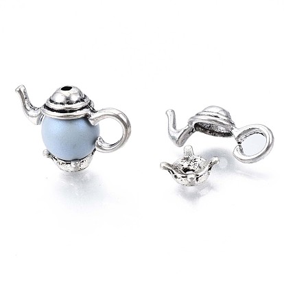 Tibetan Style Alloy Bead Frame, Teapot Bead Cap Sets, Cadmium Free & Lead Free