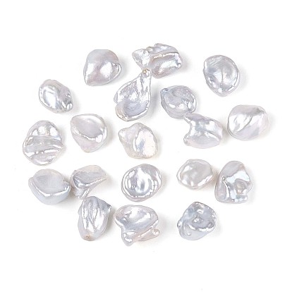 Natural Freshwater Baroque Style Keshi Pearl Beads, Nuggets