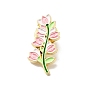 Flower Enamel Pin, Light Gold Alloy Brooch for Backpack Clothes