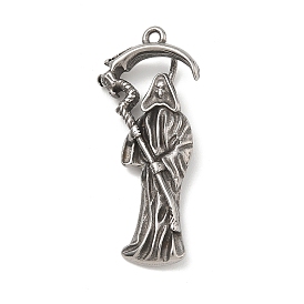 304 подвески из нержавеющей стали, амулеты в виде мрачного жнеца и серпа