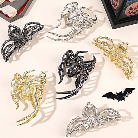 Halloween Spider Alloy Large Claw Hair Clip, for Girls Women Thick Hair