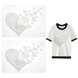 Сердце стекло исправление горный хрусталь, гладить по аппликациям, аксессуары для костюма, для одежды, , брюки