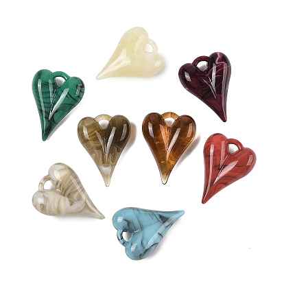 Акриловые подвески, сердце