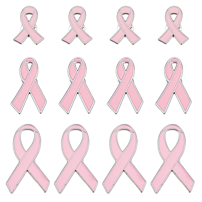 12 шт. 3 стили осведомленность лента тема эмалированные значки, сплав для рюкзаков